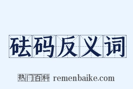 砝码反义词是什么意思的图片